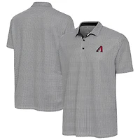 Men's Antigua Black/White Arizona Diamondbacks Intersect Polo