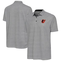 Men's Antigua Black/White Baltimore Orioles Intersect Polo