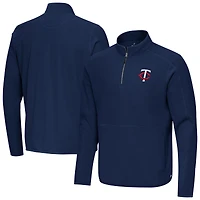 Men's Antigua Navy Minnesota Twins Step Up Quarter-Zip Pullover