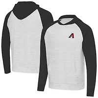 Men's Antigua Black/Heather Gray Arizona Diamondbacks Urgent Pullover Hoodie
