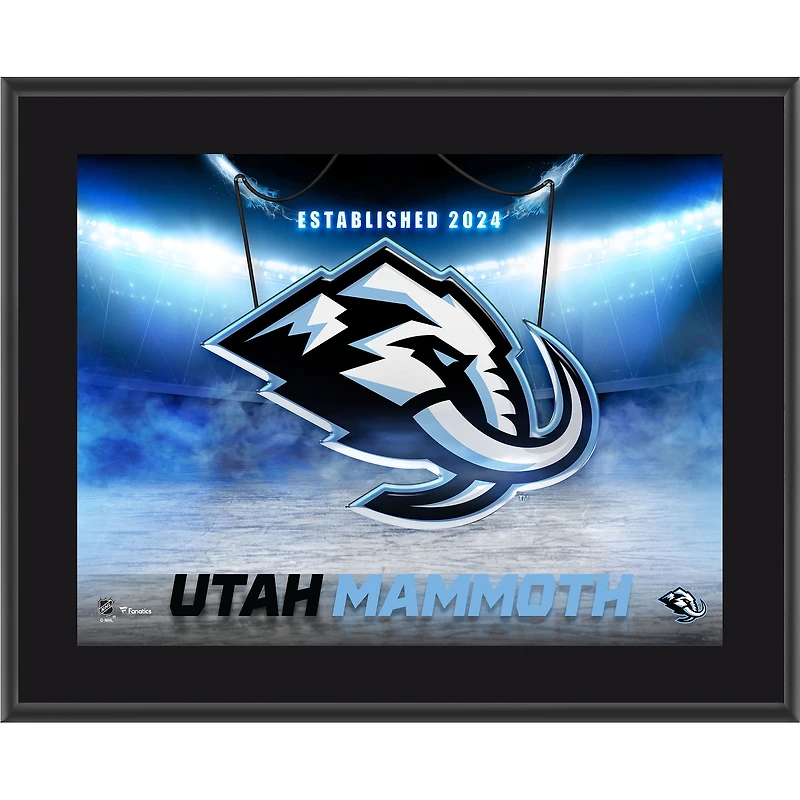 Utah Mammoth 10.5" x 13" Horizontal Team Logo Sublimated Plaque