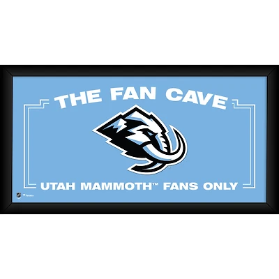 Utah Mammoth Framed 10" x 20" Fan Cave Collage