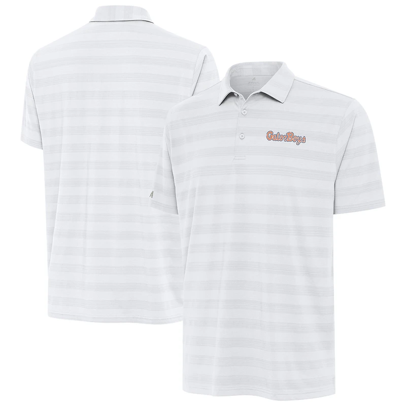 Men's Antigua White Florida Gators GatorBoys Tunnel Polo