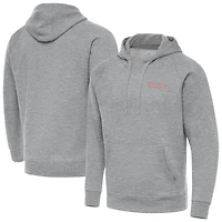 Men's Antigua  Heather Gray Florida Gators GatorBoys Tall Victory Pullover Hoodie