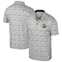 Men's Colosseum  Green Oregon Ducks It's Time! All Over Print Polo