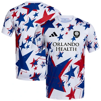 Men's adidas White Orlando City SC 2026 Americana Pre-Match Jersey