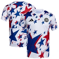 Men's adidas  White Chicago Fire 2026 Americana Pre-Match Jersey