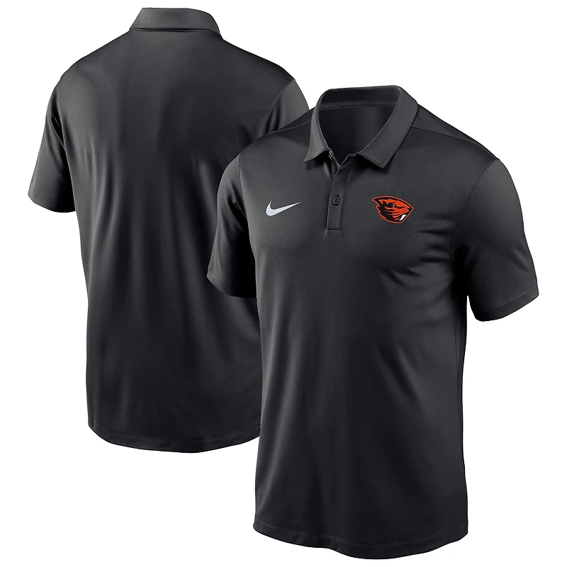 Men's Nike Black Oregon State Beavers Victory Solid Performance Polo
