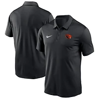 Men's Nike Black Oregon State Beavers Victory Solid Performance Polo