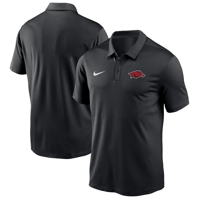 Men's Nike Black Arkansas Razorbacks Victory Solid Performance Polo