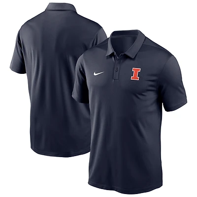 Men's Nike Navy Illinois Fighting Illini Victory Solid Performance Polo