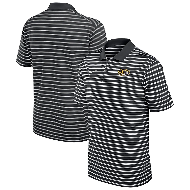 Men's Nike Black Missouri Tigers Victory Stripe Performance Polo