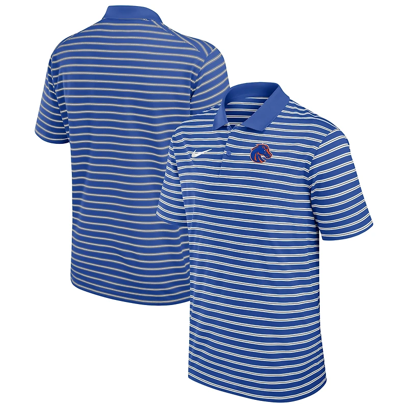 Men's Nike Royal Boise State Broncos Victory Stripe Performance Polo