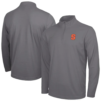 Men's Nike Gray Syracuse Orange Intensity Performance Quarter-Zip Pullover
