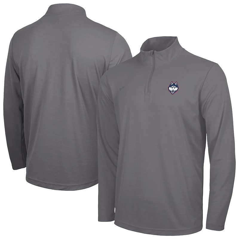 Men's Nike Gray UConn Huskies Intensity Performance Quarter-Zip Pullover