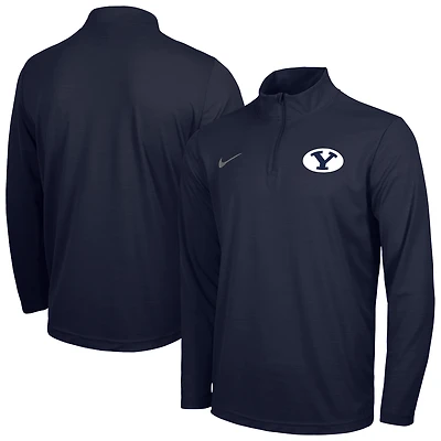 Men's Nike Navy BYU Cougars Intensity Performance Quarter-Zip Pullover