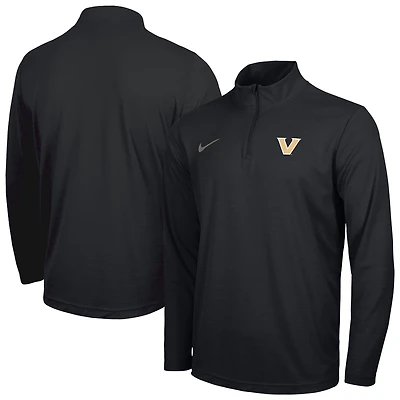 Men's Nike Black Vanderbilt Commodores Intensity Performance Quarter-Zip Pullover