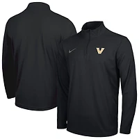Men's Nike Black Vanderbilt Commodores Intensity Performance Quarter-Zip Pullover