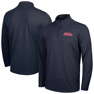 Men's Nike Navy Ole Miss Rebels Intensity Performance Quarter-Zip Pullover