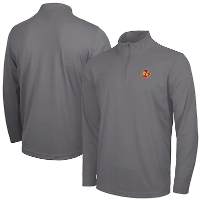 Men's Nike Gray Iowa State Cyclones Intensity Performance Quarter-Zip Pullover