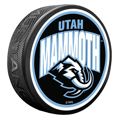 Utah Mammoth Wordmark Hockey Puck