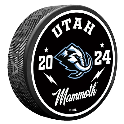Utah Mammoth Bolt Hockey Puck