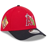 Men's New Era  Red/Navy Los Angeles Angels 2026 Spring Training M-Crown 39THIRTY Flex Hat