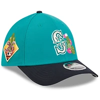 Men's New Era  Teal/Navy Seattle Mariners 2026 Spring Training M-Crown 39THIRTY Flex Hat