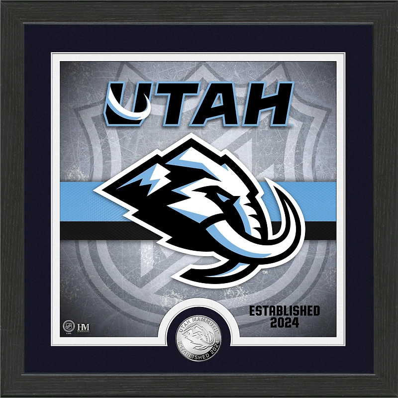 Highland Mint Utah Mammoth 13" x 16" Silver Coin Photo Mint