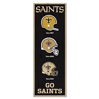 WinCraft New Orleans Saints 6" x 17" Logo Evolution Wood Sign