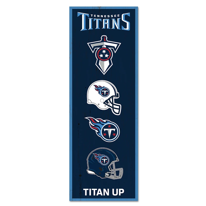WinCraft Tennessee Titans 6" x 17" Logo Evolution Wood Sign