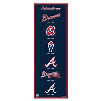 WinCraft Atlanta Braves 6" x 17" Logo Evolution Wood Sign