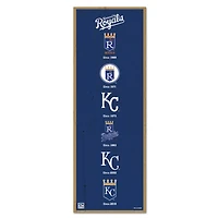 WinCraft Kansas City Royals 6" x 17" Logo Evolution Wood Sign