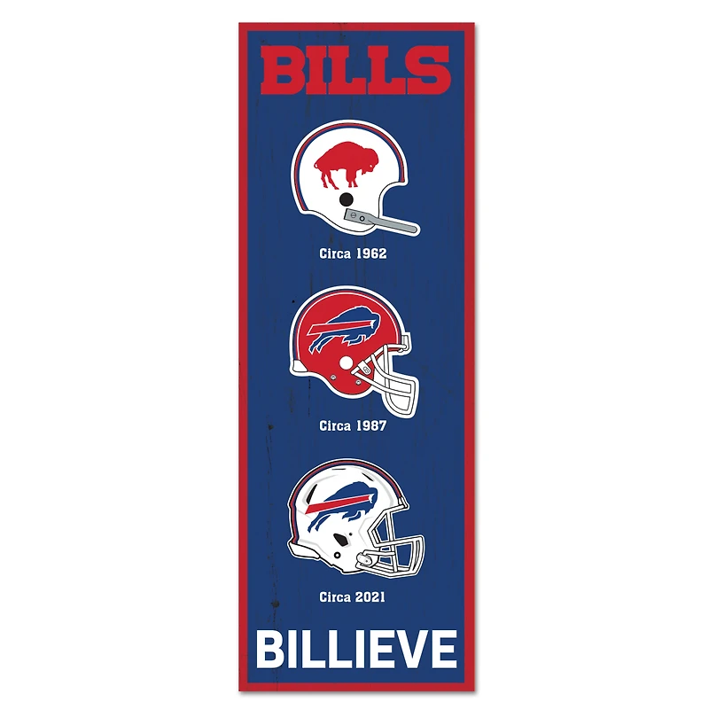 WinCraft Buffalo Bills 6" x 17" Logo Evolution Wood Sign