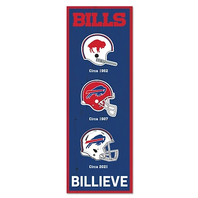 WinCraft Buffalo Bills 6" x 17" Logo Evolution Wood Sign