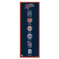 WinCraft Detroit Tigers 6" x 17" Logo Evolution Wood Sign