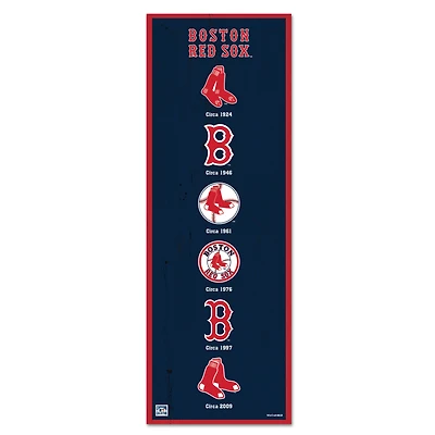 WinCraft Boston Red Sox 6" x 17" Logo Evolution Wood Sign