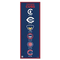 WinCraft Chicago Cubs 6" x 17" Logo Evolution Wood Sign