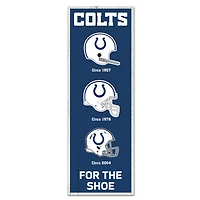 WinCraft Indianapolis Colts 6" x 17" Logo Evolution Wood Sign