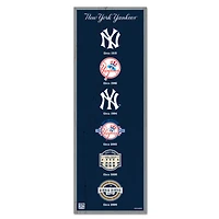 WinCraft New York Yankees 6" x 17" Logo Evolution Wood Sign