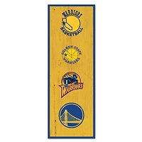 WinCraft Golden State Warriors 6" x 17" Logo Evolution Wood Sign