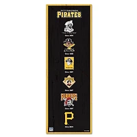 WinCraft Pittsburgh Pirates 6" x 17" Logo Evolution Wood Sign