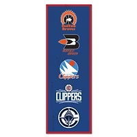 WinCraft LA Clippers 6" x 17" Logo Evolution Wood Sign
