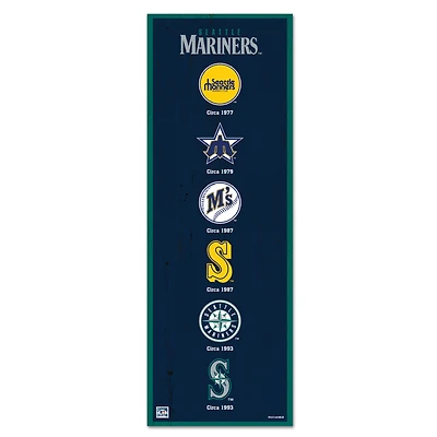 WinCraft Seattle Mariners 6" x 17" Logo Evolution Wood Sign