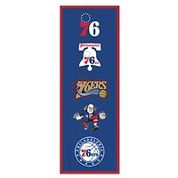WinCraft Philadelphia 76ers 6" x 17" Logo Evolution Wood Sign