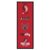 WinCraft Portland Trail Blazers 6" x 17" Logo Evolution Wood Sign