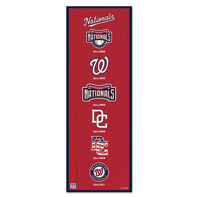 WinCraft Washington Nationals 6" x 17" Logo Evolution Wood Sign