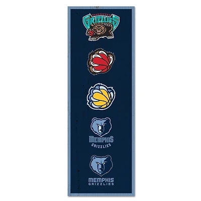 WinCraft Memphis Grizzlies 6" x 17" Logo Evolution Wood Sign
