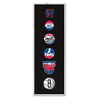 WinCraft Brooklyn Nets 6" x 17" Logo Evolution Wood Sign