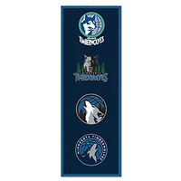 WinCraft Minnesota Timberwolves 6" x 17" Logo Evolution Wood Sign